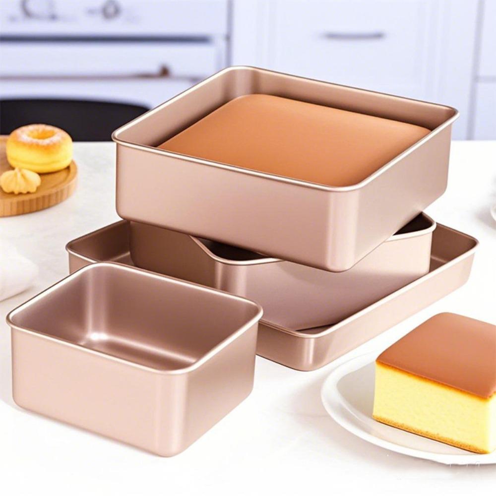 Non-Stick Cake Mold Deepen Baking Tray Multifunctional Square Bread Baking Pan  Kitchen