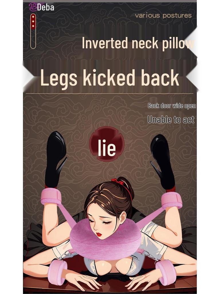 Deba Adult Split Leg Pillow & Handcuffs Set for Bedroom Fun
