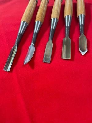 Akatsuki Japanese Wood Carving Mallet Chisel Set 10pc White Steel Yoita Japan