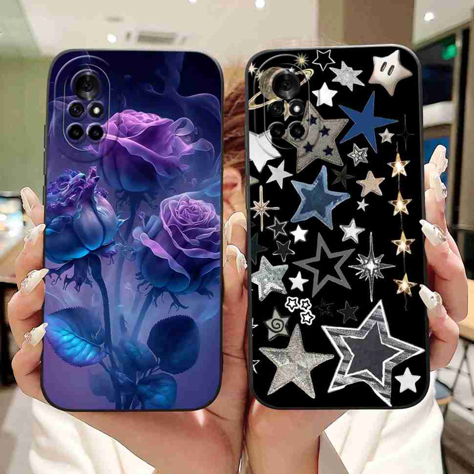 For Huawei Nova 8 Case Cute Painted Cover Soft Silicone Case For Huawei Nova 8 8i 8E Back Cover TPU Fundas Shockproof Bumper