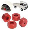 4pcs 5mm to 12mm Combiner Wheel Hub Hex Adapter Accessory for WPL D12 1 10 RC TrucksRed