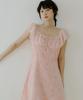 Riorg Woi Flower Pattern Frill Ops Peach Pink