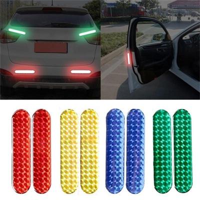 4 stücke Auto Reflektierende Streifen Tür Aufkleber Sicherheit Mark Warnband Auto Tür Anti-Kollision Aufkleber Nacht Sicherheit Auto aufkleber