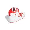 Adidas Forum Mid J White Vivid Red Dětské tenisky Cloud-White GY8363