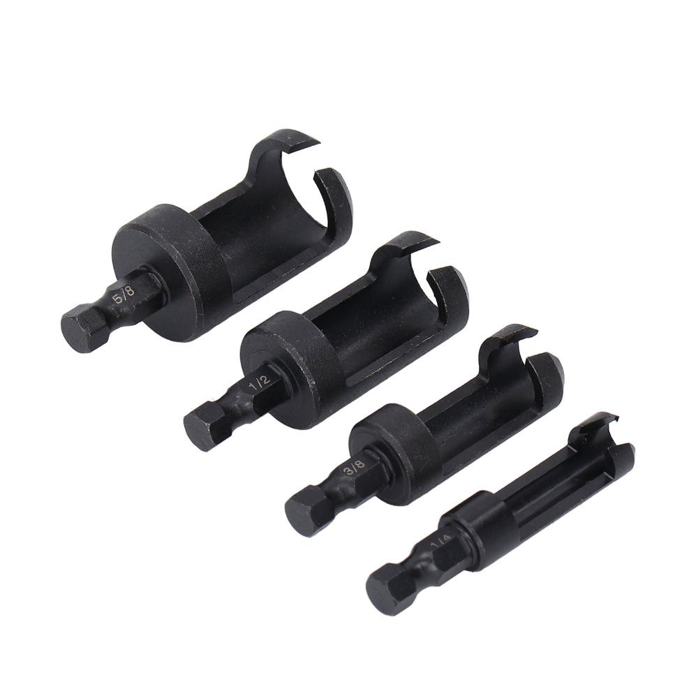 4 Stück 1/4 Zoll 3/8 Zoll 1/2 Zoll 5/8 Zoll Zapensenker Bohrer Lochsäge Schneidwerkzeug Verdeckte Schraubenlöcher