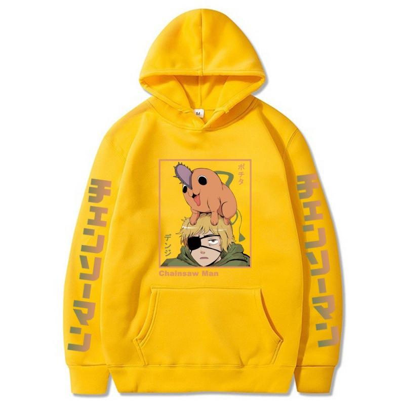 Pochita Chainsaw Man Høst Vinter Hettegensere Gutter Harajuku Jenter Pullover Fancy Musikk Casual Løs Komfortabel Genser