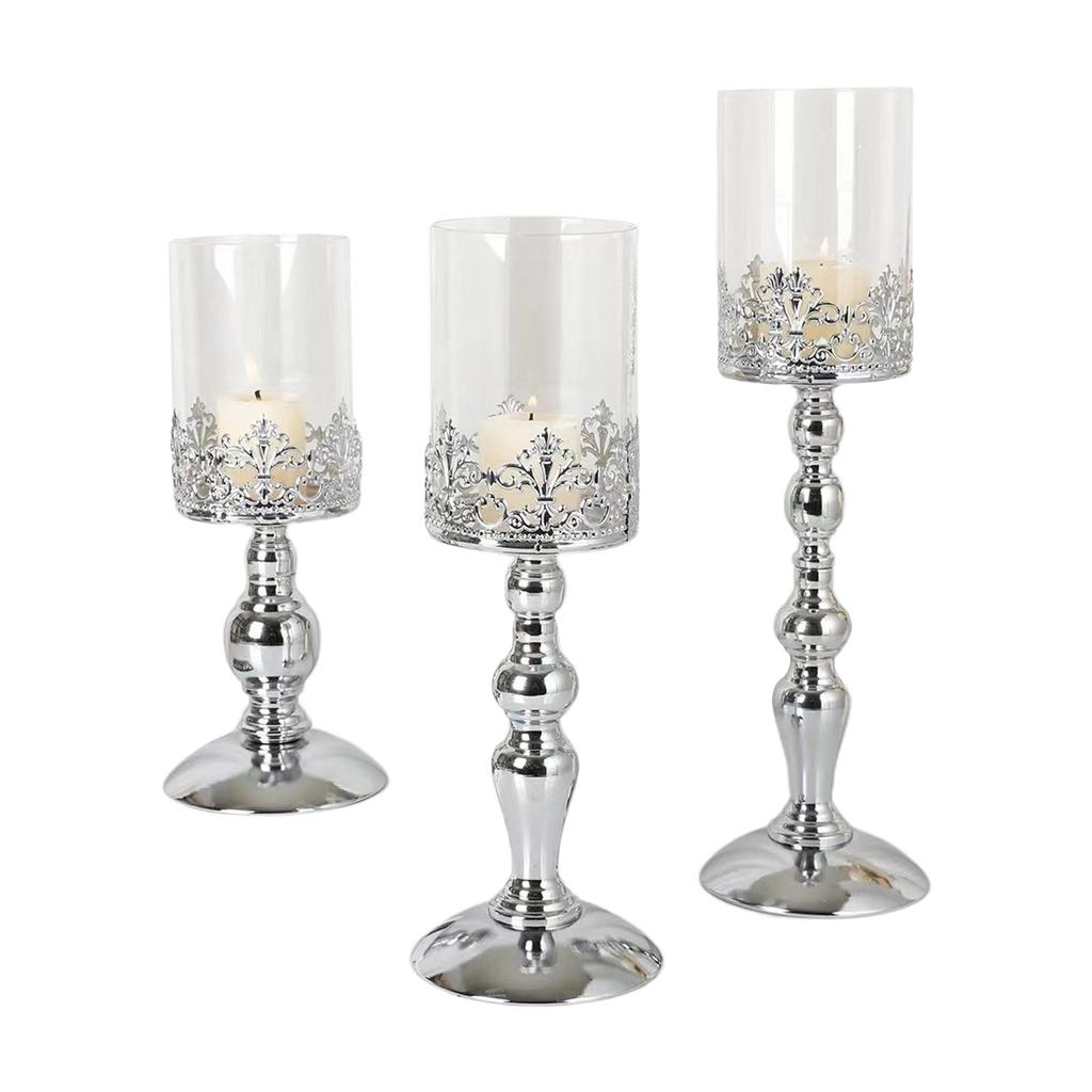 Suporte de Vela Metálico Velas Suporte de Vela Pilar Vintage para Centros de Mesa Decorações de Casamento Natal