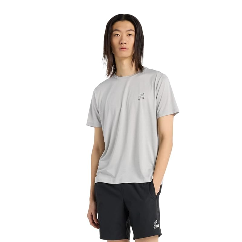 

[New Balance] street wear Shohei Otani Performance short sleeve T-shirt (MT51751) men s (RCD) rain cloud S