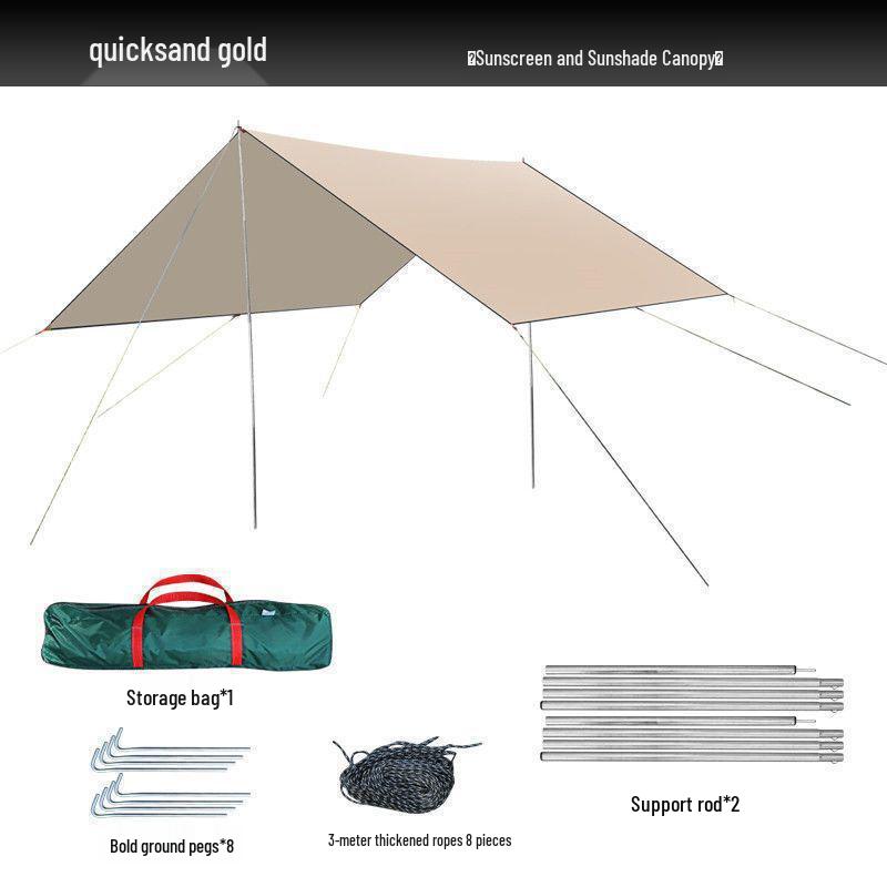 

Portable Waterproof Anti-UV Camping Awning Tent