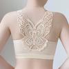 Front Buckle Seamless Underwear Thin Section Women's Big Breasts Small Beautiful Back Adjustable Large Size Bra Gather and Close The Breast Bra