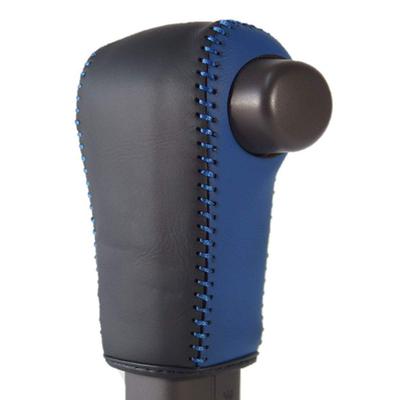 TricoloreExchange DIY Schaltknauf Lederbezug-Set für Tricolore EX Leder mit Blau JF3/4 N-BOX/CUSTOM (Blaue/Schwarze Naht, 3H-35) (1BK3H35L1B1L)