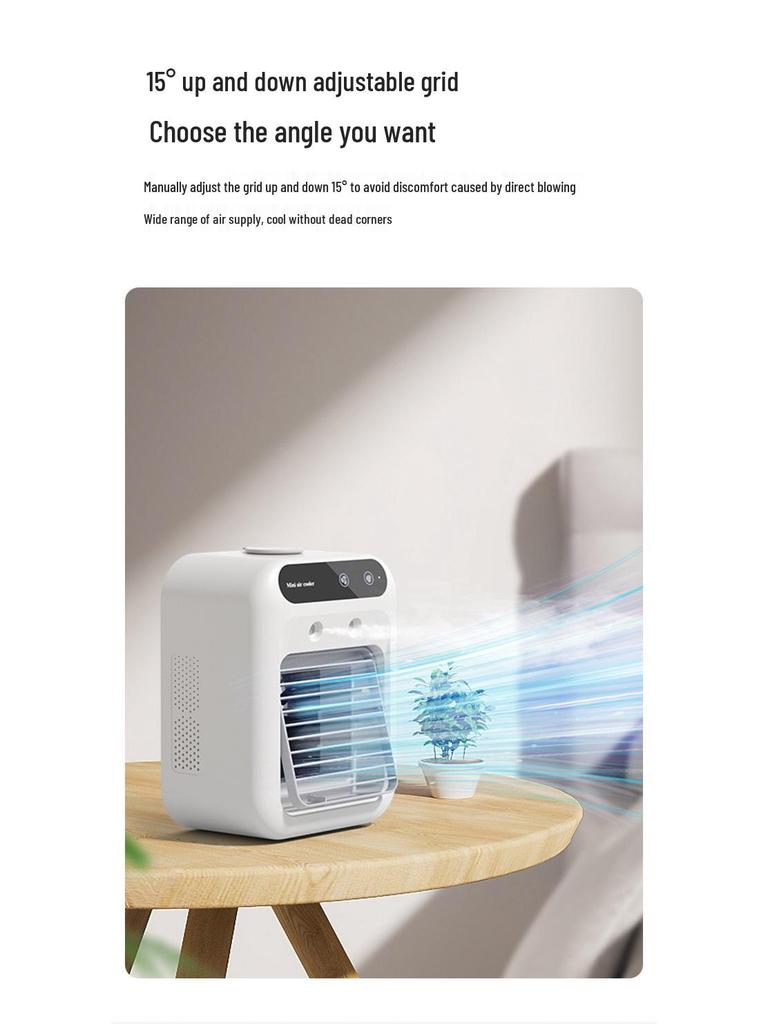 Portable USB Mini Humidifier & Air Cooling Fan
