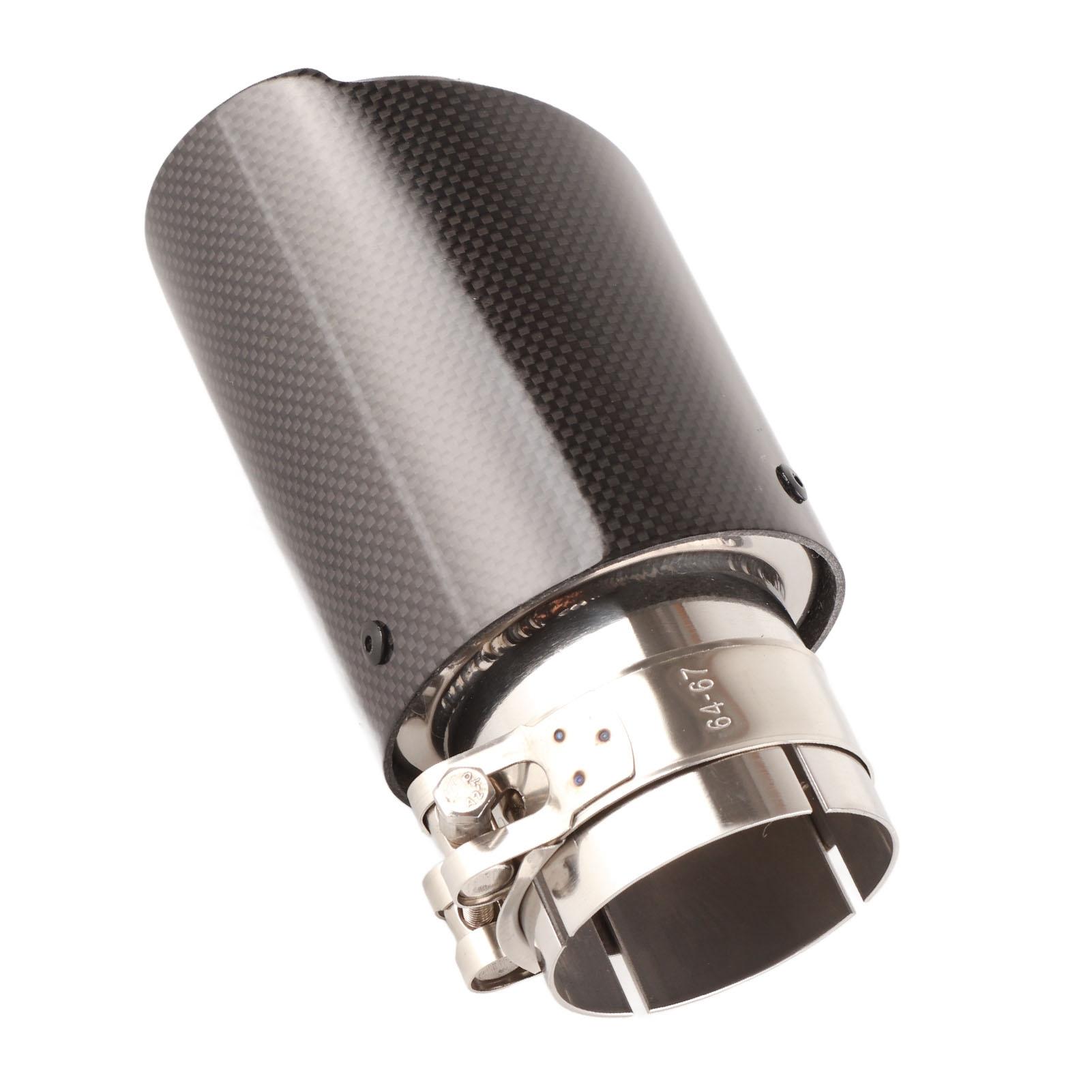 

Stainless Steel Carbon Car Pipe Tip Tip 63mm Output 89mm Polished Finish Enhanced Performance for Auto SUV
