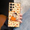 Case for Samsung Galaxy S20 S25 Edge S21 FE S24 Plus S23 Ultra Black Soft Phone Cover Pumpkin Cat