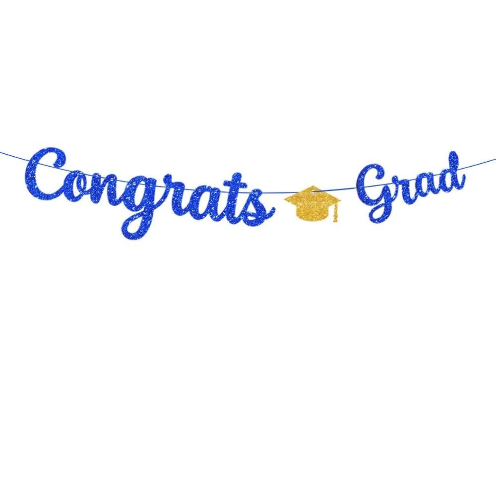 Reusable Graduation Party Banner Garland Graduation Hanging Banner  Photo Background Style 3