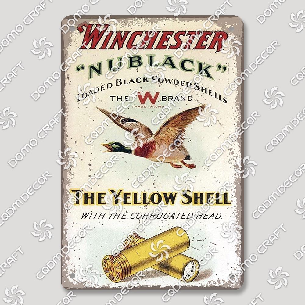 Hunting Metal Tin Signs, Ranger Shotgun Shells Vintage Poster, Retro Duck Elk Bear Metal Plaque, Club Farmhouse Home Wall Decor