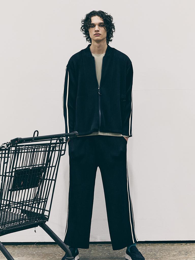 Waiowai Jersey Side Contrast Pants_Black