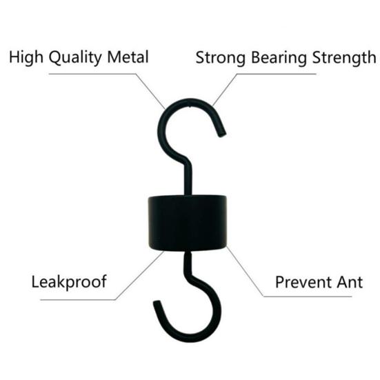 2Pcs Anti Formicidae Ant Guard Hook for Hummingbird Food Water Feeder with Brush