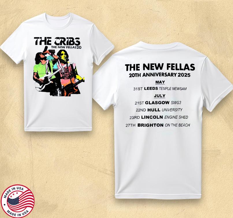 

THE CRIBS – New Fellas 20th Anniversary Tour – Indie Rock T-Shirt Unisex T-Shirt XXXXL