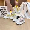 Autumn Women's Chunky Sneakers Breathable Mesh Casual Shoes Lace-Up Thick Sole Platform Shoes For Daily Wear