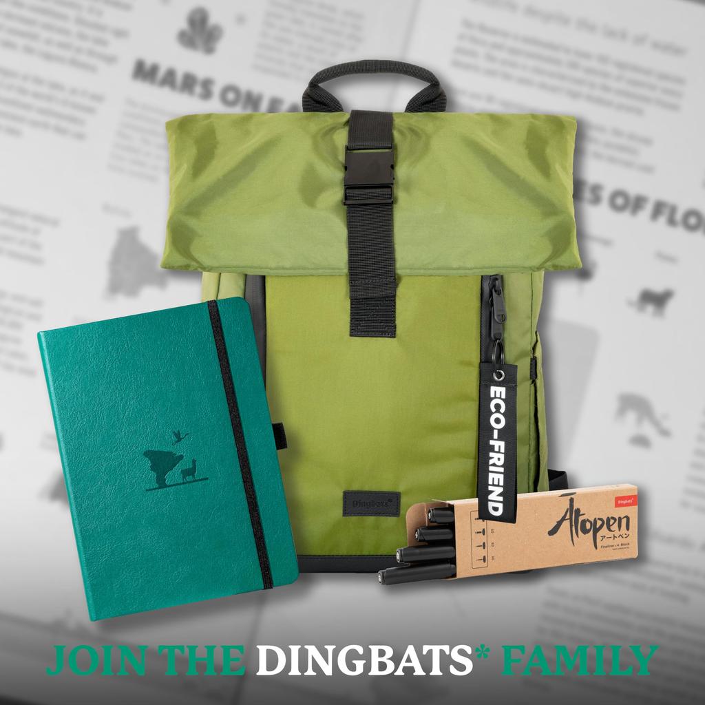 Dinbats Earth Dot A5 Medium Eduardo Avaloa Hardcover Cream 100gsm Inkproof Paper Numbered Index Key Pages - Notebook, - - - Pages, &