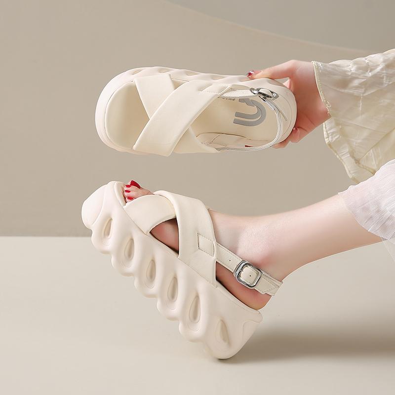 Fashion Flip Flops Women Slippers Super High Heels Platform Shoes Comfortable Rubber Wedges Shoes for Women Sandals Summer Shoes Woman