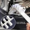 Cooler Coil Cleaning Brush Efficient Lint Removal Soft Bristle Long Handle Washing Machine Nylon Scrubbing Brush