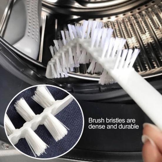Cooler Coil Cleaning Brush Efficient Lint Removal Soft Bristle Long Handle Washing Machine Nylon Scrubbing Brush