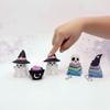 Durable Halloween Ghost Key Chain Miniature Button Clicker Pendant 3D Printed Toy Party Favor