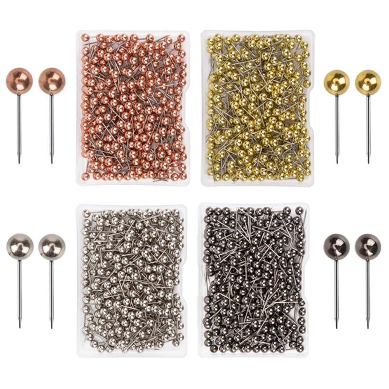 Sewing Pins with Coloured Head, 500Pcs Ball Head Pins Sewing Pins for Wedding DIY Dressmaking Craft Sewing Bouquet Pins