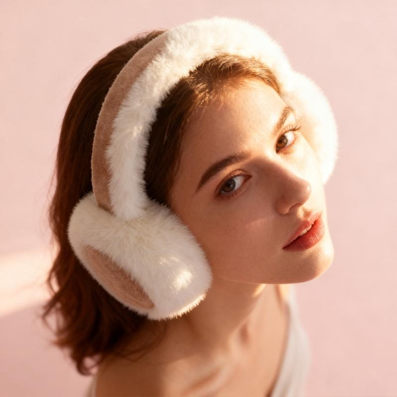 Furry and Warm Plush Ear Warmer for Winter Outdoor Activities Keep You Warm in Cold Weather for Skiing