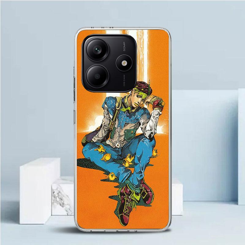 JoJo Adventure Rohan Kishibe Soft Cover for Xiaomi Redmi Note 15 14 13 12 Pro Plus Phone Case 14S 11S 11T 11E 10S 10 4G Pattern