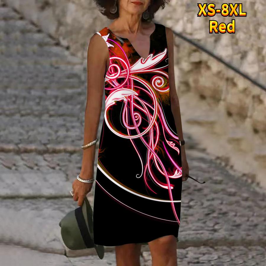 Женское летнее платье с v-образным вырезом и синими очертаниями — фото 8