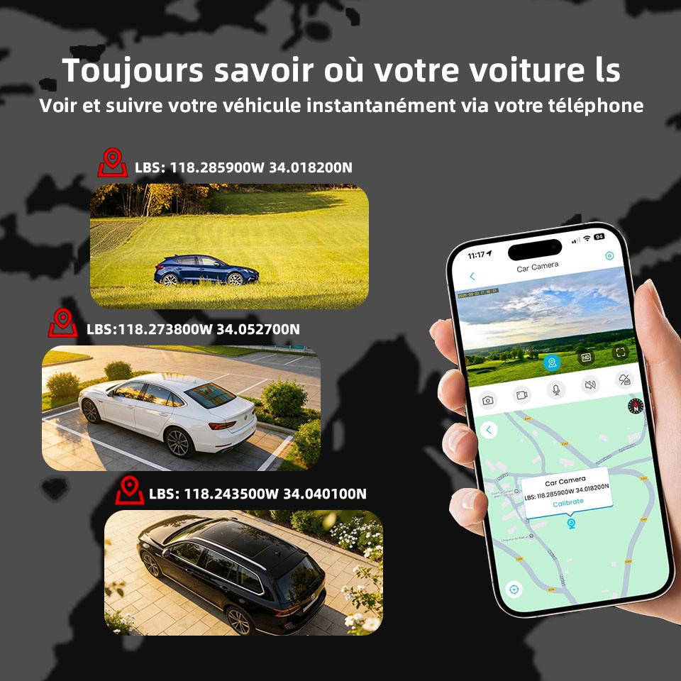 4G LTE Dash Cam Front and Inside Lens Black Box DVR Camera Remote Live-View GPS Tracking Vehicle APP Dual Auto Video Recorder