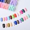 288pcs Colorful French Tip Nails Medium Square Fake Nails New Press On Nails  for Women