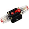Interruttore automatico per auto in linea da 12 V-24 V CC Interruttore di ripristino manuale Fusibile audio 20 A/30 A/40 A/50 A/60 A/80 A/100 A