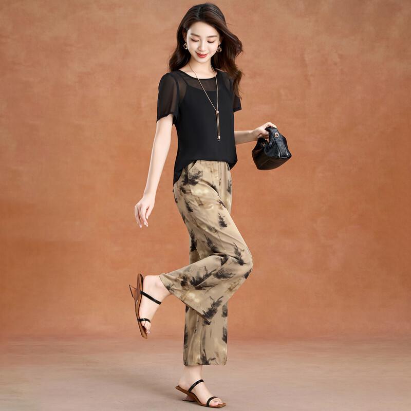 2025 Summer Elegant Lady Skirt Pants Two-Piece Set XL