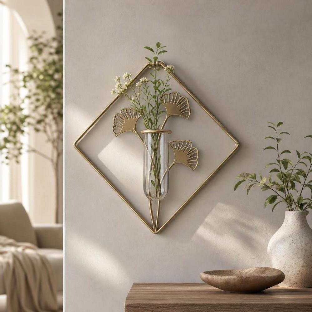 Vase Wall Mounted Planter Iron Art Wall Decoration Hydroponic Plant Holder  Home Decor