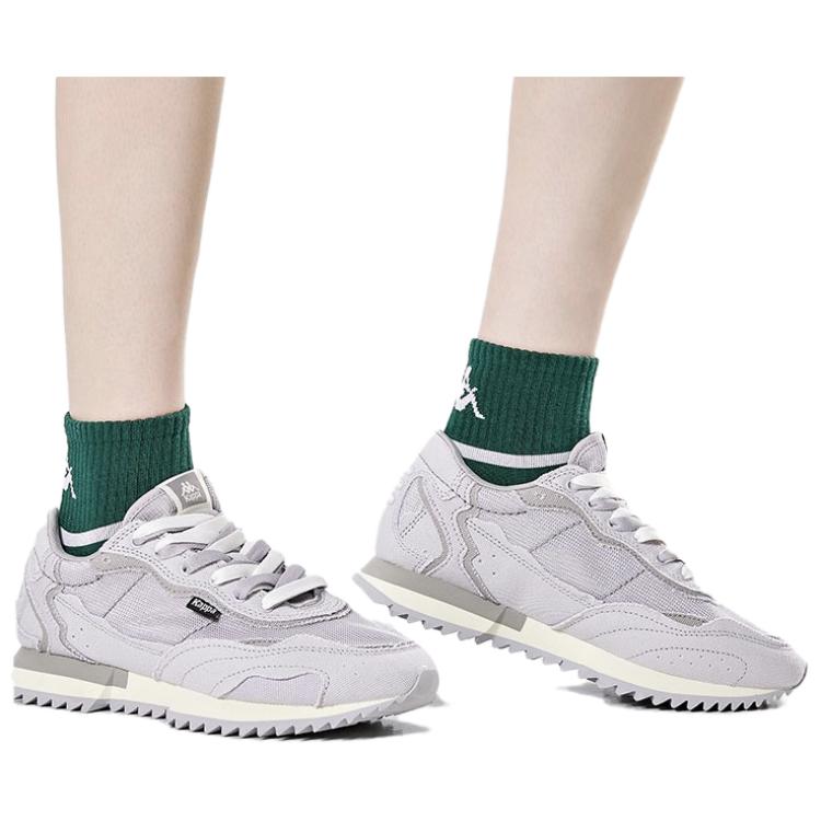 Kappa Fashionable Comfortable Fabric Non-Slip Wear-Resistant Low-Top Running Shoes Unisex sneakers Gray K0DX5MM14-138