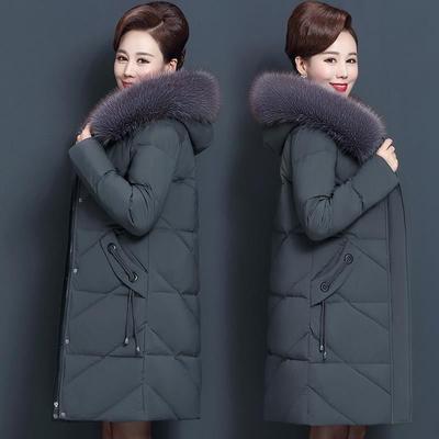 Women's Plus Size Warm Coat Winter Thickened Hair Collar Hooded Coat Fluffy Warm Coat