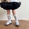 Autumn&Winter Mid-Tube Hosiery Mesh Thin Stockings Harajuku Balletcore Lace Socks  Kid