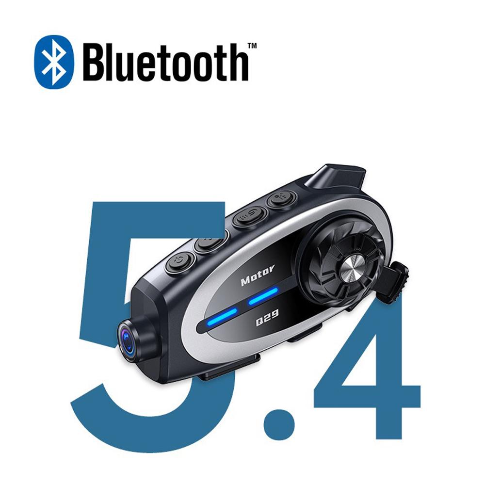 Cască de motocicletă Bluetooth interfon 2 în 1 multi-scenă mixtă de partajare a muzicii IP65 impermeabil interfon distanță 500 de metri căști pentru casca de motocicletă