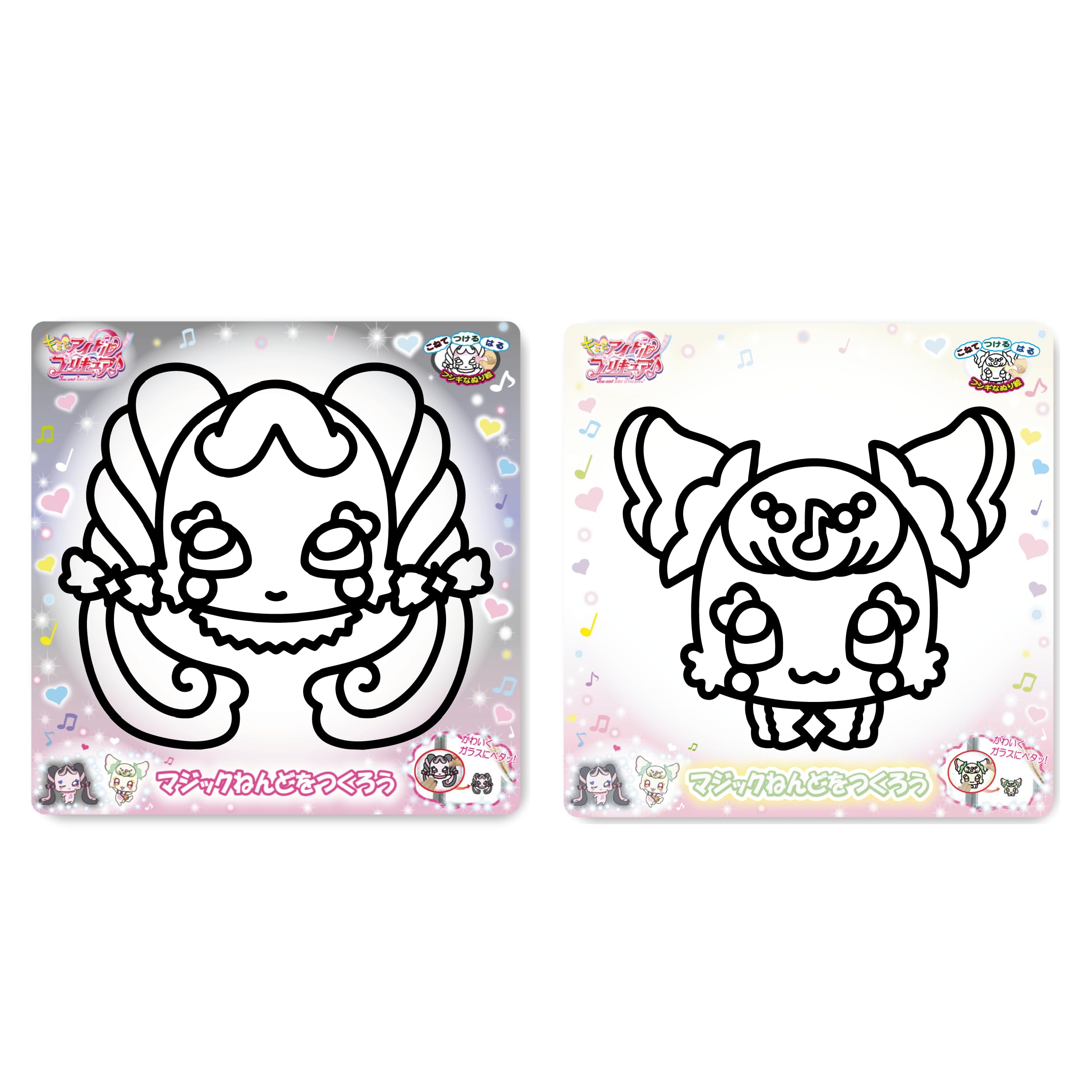 

Набор волшебной глины Nobu Company Kimi to Idol из 2 штук PreCure (Пурирун/Мелорон) KIP1233-Y