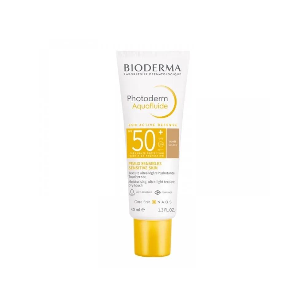 Bioderma Photoderm Aquafluid Sun Active Defense SPF50+ Золотой 40 мл