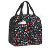Science Chemistry Pattern Portable Lunch Box for Chemical Lab Tech Thermal Cooler Food Insulated Lunch Bag Kids School Children