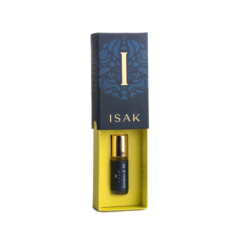 ISAK Sunshine & Me Oudh Attar Parfüm für Herren Langanhaltend, Unisex Parfüm 3ml, 100% Alkoholfreies Premium Luxus Attar, 7-8 Stunden Langanhaltend Für