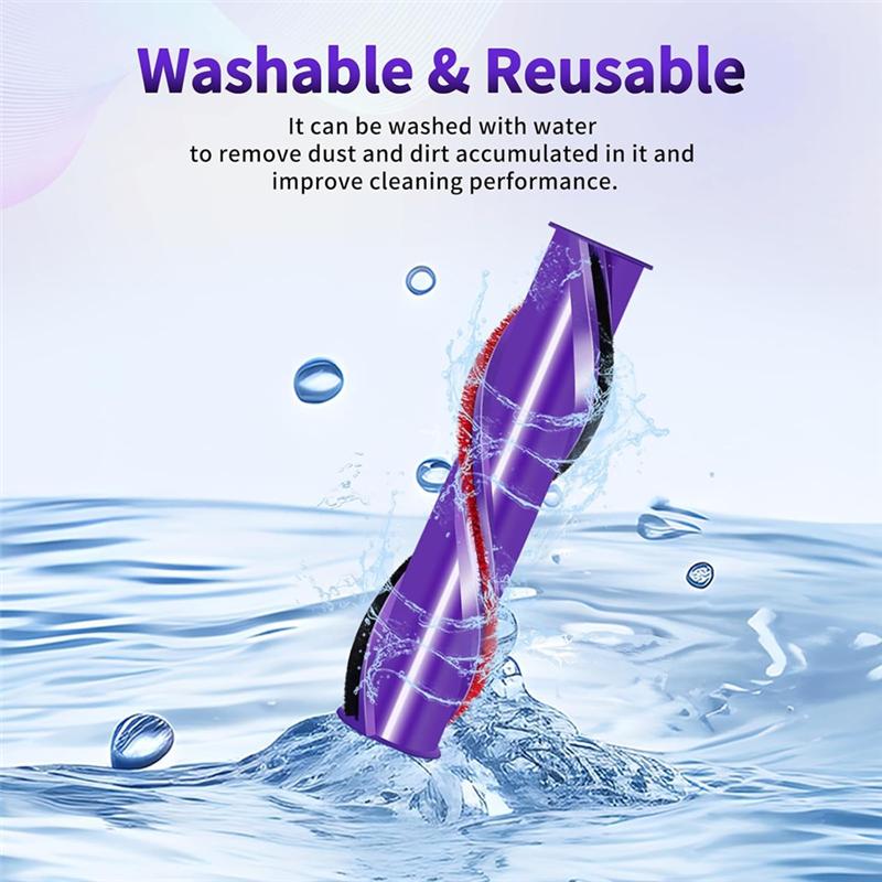 A20F-2Pack Roller Brush Replacement Compatible For Dyson V8 Absolute,V8 Absolute Exclusive,V8 Absolute Pro,Part No. 967485-01