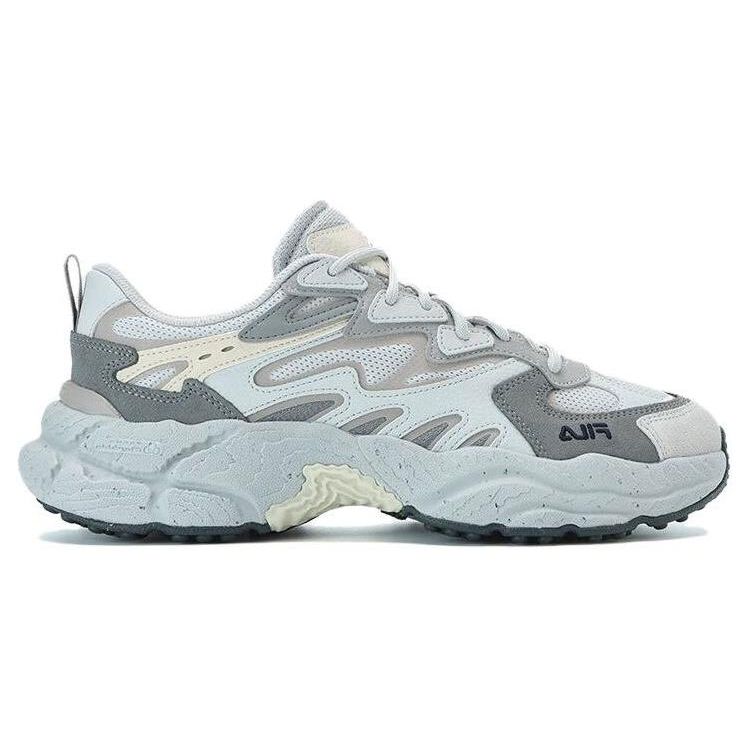 Fila Fern Grass Shoes Fabric Synthetic Leather Cow Split Leather Fashion Breathable Wear-Resistant Low-Top Dad Shoes Men Sneaker F12M331101FAW