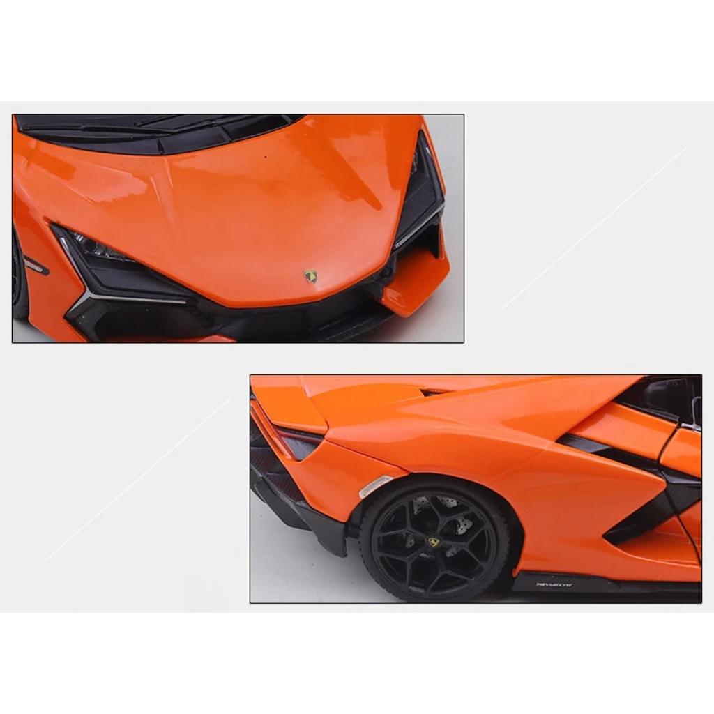 Welly 1/24 Lamborghini Revuelto Alloy Sports Car Model Diecasts Metal Racing Vehicles Car Model Simulation Collection Kids Gifts