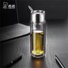 Double Wall Glass Tumbler with Handle and Filter